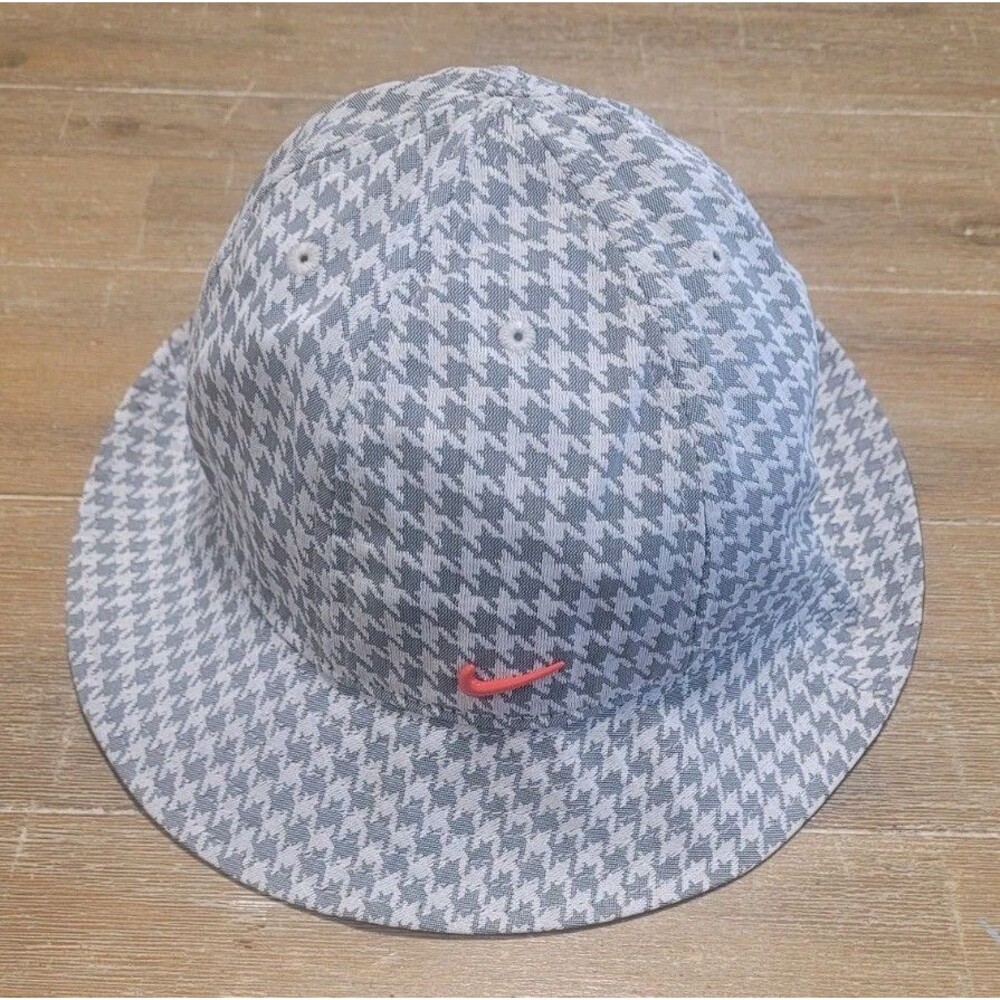 Nike Sportswear Womens NSW Icon Clash Bucket Hat DJ5840-010 Size S/M Houndstooth